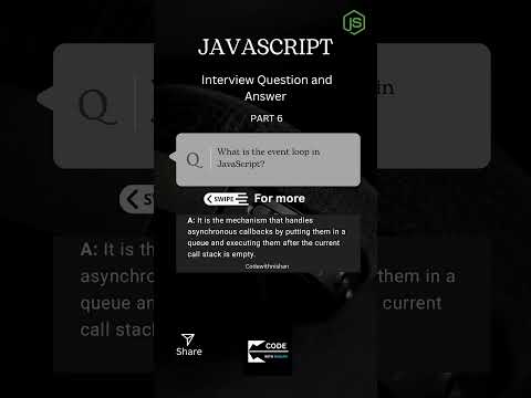 JavaScript Interview Question and Answer Part 6 #javascript #interview