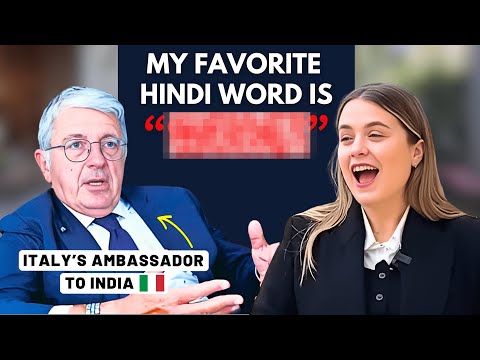 "My Favourite Hindi Word Is..." | Italian Ambassador's Surprising Answer