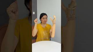 Easy to wear prosthetic hand #disability #prosthetics #bionics #robot #reviews  #shorts #experience