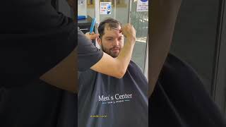 Técnica para corte de cabello para hombres con entradas #shorts #suscribete