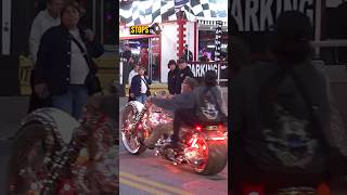 The Gucci Chopper Custom Chrome Beast Motrocycle Rolls In 🏍️🔥 #motorcycle #bikers #motos