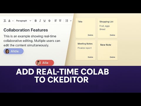 Add Real-Time Collaboration to CKEditor 5 in React | Notes App Tutorial (Vite + TS + Vercel)