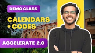 Calendars + Codes for IPMAT/BBA | Accelerate Batch Demo (Saksham Sir)