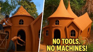 Handmade Clay House in the Forest | Fairy Tale Style | #NaturalBuilding#ClayHouse #EcoHome