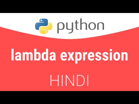 3.3 Lambda Expressions in Python | Hindi Tutorial