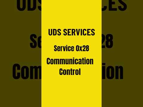 UDS services || Service 0x28- Communication Control||#automotive #vehiclediagnostics #uds