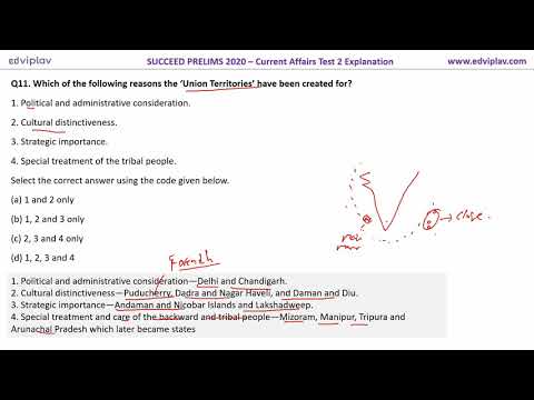 Union Territories of India  | NJAC | UPSC Questions | Current Affairs | Prelims 2020