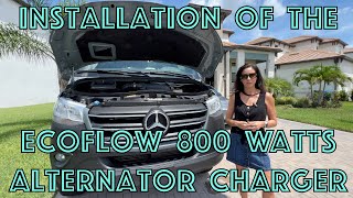 Modification:  Installation Of The EcoFlow 800 Watts Alternator Charger In My Mercedes Adventure Van