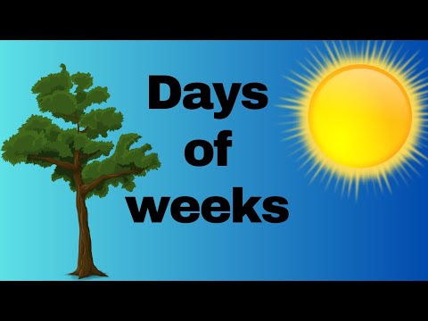 Days of the week song|Nursery rhymes|Educational song|Fun learning