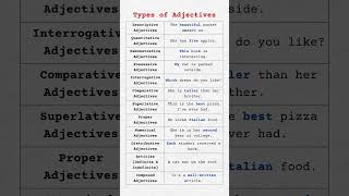 Types of Adjectives with Examples: Boost Your English Grammar Skills in Minutes!