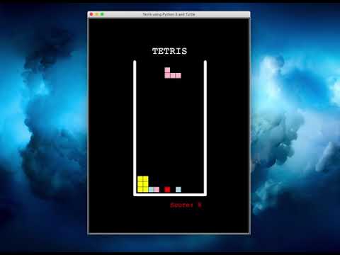 Basic Tetris game using Python 3 and Turtle.