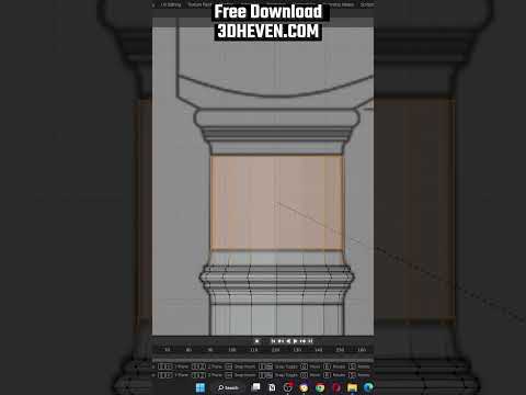 #Blender Gothic Colom Free Download From 3DHEVEN.com | #3DHEVEN