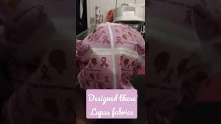 Lupus Awareness Fabric Designed by me 💜💜💪🏾