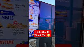 #FoodFast From an #AI Drive Thru
