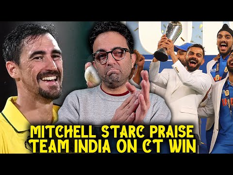 "India won fair & square"; Mitchell Starc on Team India's win in Champions Trophy