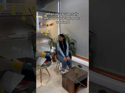 The weekend was peaceful, until the laptop appeared. 🥴 #developer #remote #weekend #yt #funny #tech