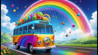 The Magical Wheels on the Bus | Enchanting Kids Song with Playful Sounds and Movement