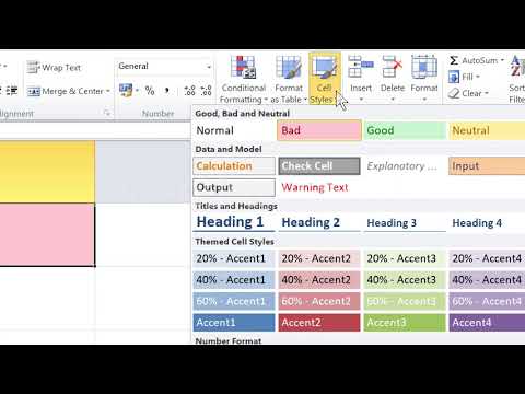 Applying predefined styles