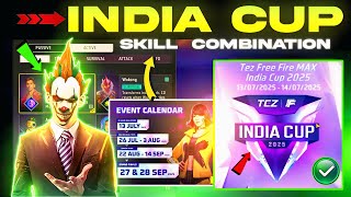 India Cup Best combination 2025 | Best character combination in Free fire  | BR rank combination
