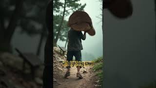 Ninja with Wood? Wait for It.  #epicmove #epicmoments  #aihorror #untoldloop #creepyshorts #creepy
