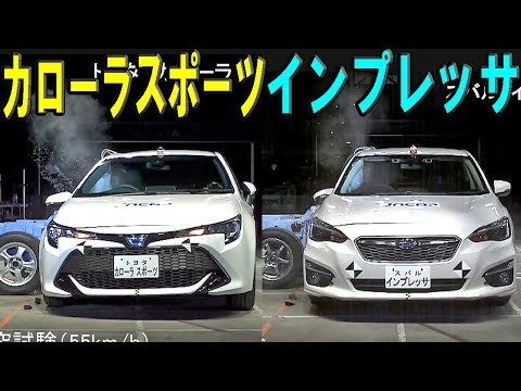 2018 Toyota Corolla vs 2016 Subaru Impreza - JNCAP Crash test