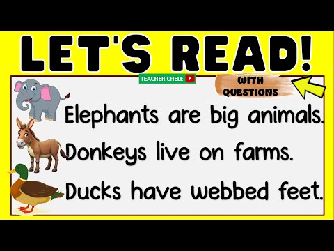 READING SHORT PARAGRAPHS WITH QUESTIONS/COMPREHENSION CHECK