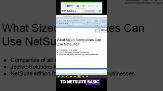 NetSuite For All Company Sizes   #shortsfeed #shorrts #trending