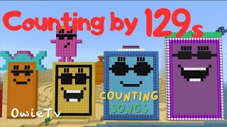 Counting by 129s Song | Minecraft Numberblocks Counting Songs | Math and Number Songs for Kids