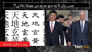 Facts You Don't Know About Chinese Language | FACTIZZA | HAQEEQAT TV | #shorts | #TalhaFilms