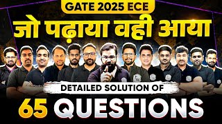 GATE 2025 Response Sheet & Answer Key Out | GATE 2025 ECE Paper All Questions Detailed Solution