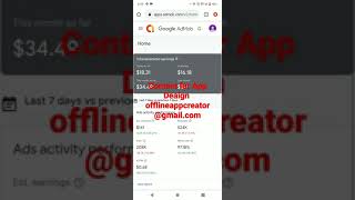 20 Dollar Google Admob Earning #shorts #admob #adsense
