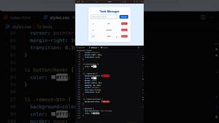To-Do List App in 30 Seconds | HTML CSS JS #coding  #animation #htmlcssjavascript #programming