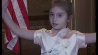 特朗普 Trump 带孙女Arabella的中文表演视频访问中国习近平主席