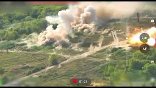 The Ukrainian Air Force struck a platoon strongpoint using high-precision American GBU-39 bombs.