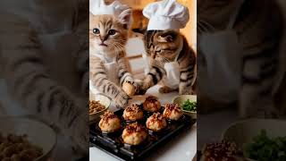 たこ焼きつくるよ　#ねこ #ねこ動画 #cat #shorts