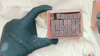unboxing Uppercase Letters Stamp.