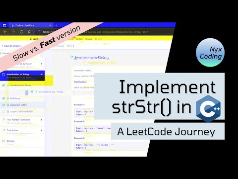 Implement strStr() in C++ - A LeetCode Journey