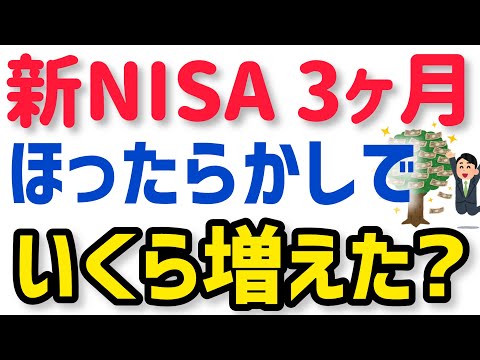 新NISAほったらかし3ヶ月でいくら増えた？減った？インデックスファンド運用成績を公開！NISAのメリット デメリットを実感！