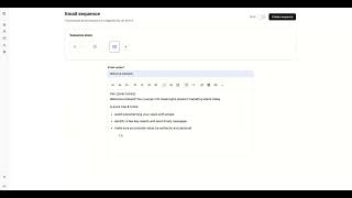 Email sequences from product events