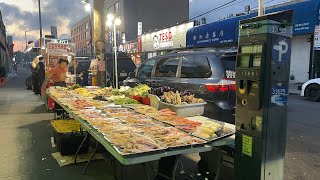 纽约小福州夜市🔥吃不完根本吃不完🔥布鲁克林八大道🔥
