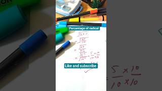 percentage of radical#simple  #reel#short#fyp#like#mathsmagic#mathpuzzles#easysolution#mathsfun#like