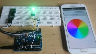 Arduino RGB LED control using  Bluetooth