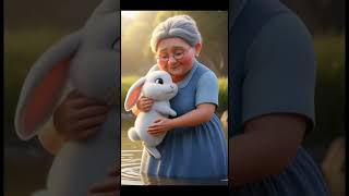 "Brave Rabbit Saves Grandma from River Monster!" #AnimalRescue #RiverAdventure #BraveRabbit #Shorts