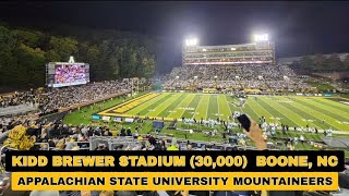 KIDD BREWER STADIUM | APP STATE MOUNTAINEERS | BOONE, NC #collegefootball #appstate #stadiums