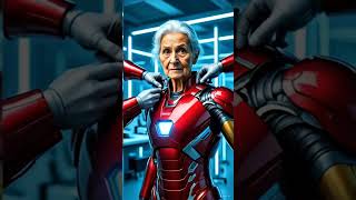 Granny in Iron Armor: The Superhero Entry!" #granny #ironman #ai