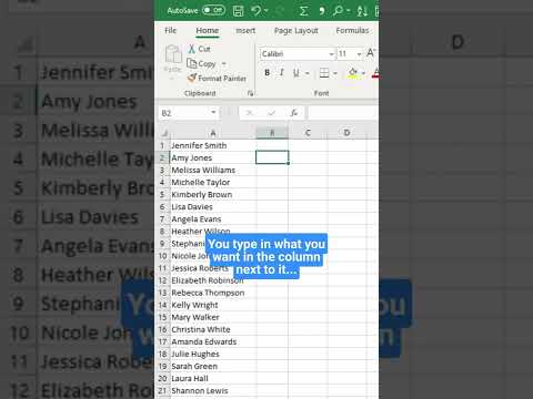 How to split columns into two the easy way using the amazing Control E command - ( flash fill ).