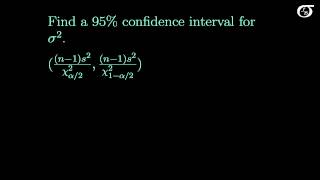 Confidence Intervals for One Population Variance