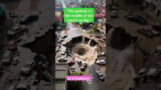"The pothole in the middle of the road is so big." #pothole #potholepatrol #adoptahighway