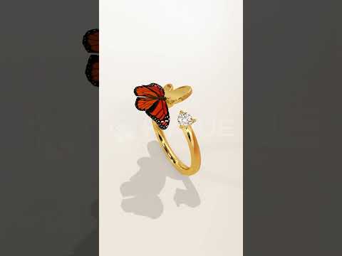 3D Jewelry Design That Brings Jewelry to Life | Stunning Butterfly Ring Design