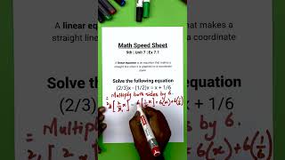 Maths Class | Linear Equations in Two Variables | Class 10 Short